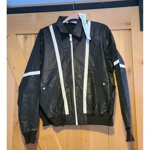 NEW! Vintage 1980's Size Large Goola Gong Windbreaker Black White